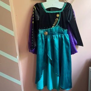 Frozen Anna costume with detachable cape.